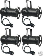 4 x PAR-30 Spot Schwarz mit