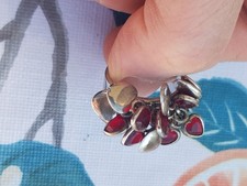 Vintage Granat Silber Ring