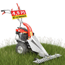 Balkenmäher Benzin mit Antrieb 87 cm Schnittbreite Wiesen Kreisel Hochgras Mäher