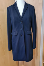 Trixi Schober langer Blazer in blau strukturiertes Muster  Gr. 42 - gebraucht