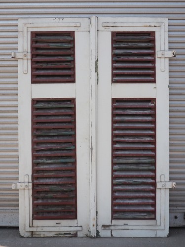 Paar fensterläden holzladen - paar,