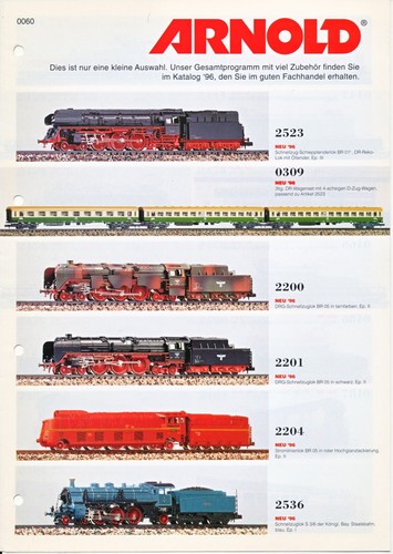Arnold neuheiten 1996 - -,