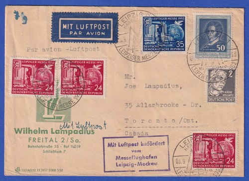 Ddr 1952 leipziger - ddr, messe