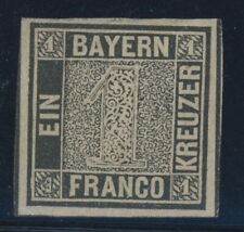 Bayern Einser Mi. Nr. 1 I b ungebraucht 2 Fotoatteste einwandfrei  seltene Marke