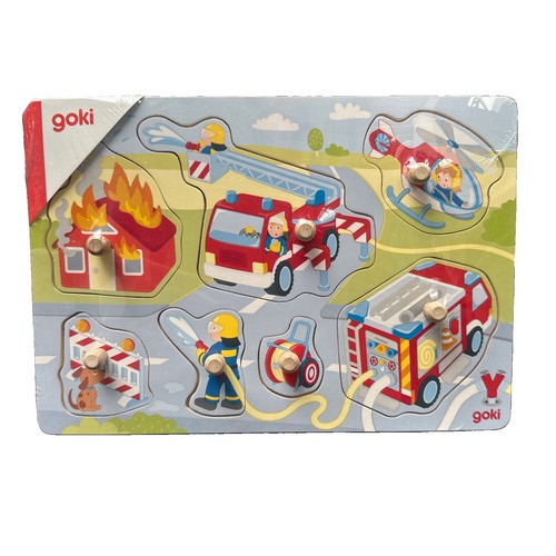 Steckpuzzle feuerwehreinsatz - steckpuzzle,