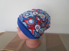 Schöne Jerseybeanie aus Lillestoff in der Gr. 45