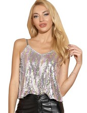 Allegra K Damen Pailletten