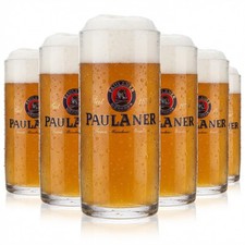 6x Paulaner Bier Glas