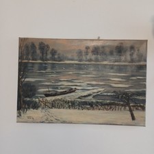 Ölgemälde "HARALD BOSCH" Düsseldorf - ☆1945 - Kunstakademie Düsseldorf 