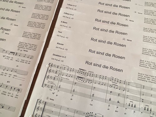 Noten rot sind die - "rot,