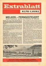 Alfa- Laval elektr. gesteuerte Melkanlage, orig. Broschüre ca. 1966