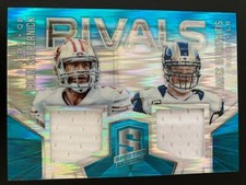 2015 Panini Spectra Rivals Jersey Neon Blue Colin Kaepernick / Laurinaitis ed/50