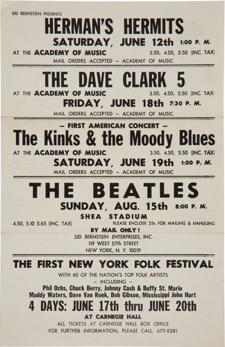 Bob gibson concert - poster, 1965