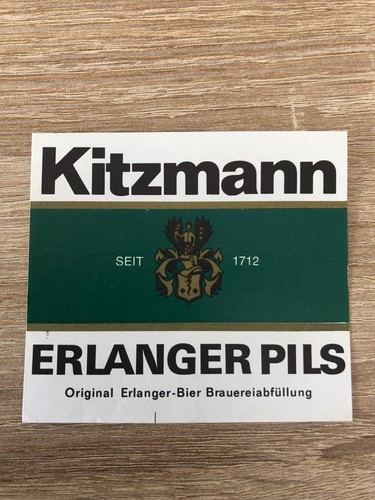 Bieretikett brauerei kitzmann - brauerei,