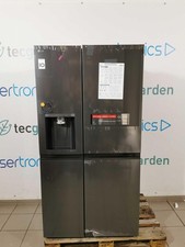 LG GSLE91EVAB, Side-by-Side-Kühlschrank, Smart Kühlschrank, freistehend