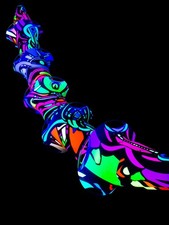 5m PSYWORK Schwarzlicht Deko