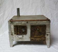 Nachkriegs / Kriegszeit Spielzeug Küchenherd Eigenbau Espit ? Puppenküche Herd