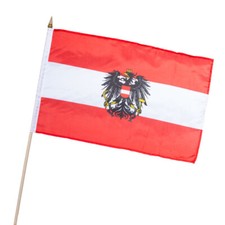 Österreich mit Adler Flagge