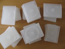 großes Konvolut / DVD - Hüllen / transparent  /  54 Stück / Aufbewahrung