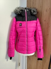 Damen Icepeak Winterjacke XS 34 Tailliert Ski Snowboard Jacke  Pink Grau Neu...