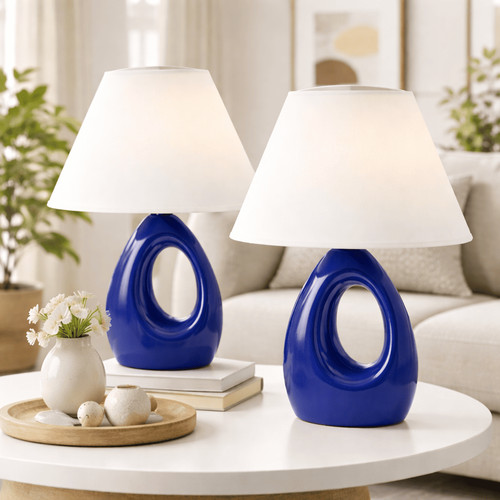 Tischlampe 2er set nachttisch - 2er,