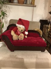 Tolles Antikes Puppen Sofa