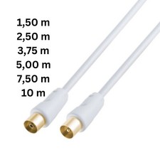 Antennenkabel HDTV Full HD 135db 75 Ohm Koaxialkabel 4K UHD Koax Stecker Buchse