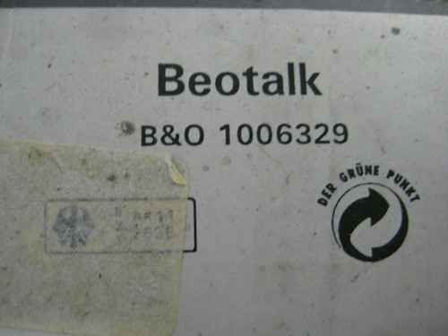 Beotalk neu - b&o, neu!!!