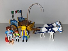 Playmobil 4186 Bauernhof Reiterhof Kutsche- mit Pferde m. Zubehör