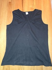 schwarzes Top für Damen, Gr