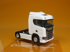 Herpa 310192 Scania CS ND weiß 1:87 NEU Modellauto