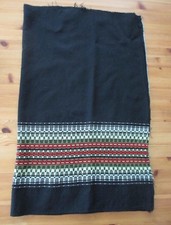 Vintage Wollstoff Bordüren  1950er  2 Bahnen à ca. 73 x 95 cm