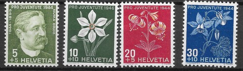 1944 schweiz 439 - , 439-442**mnh