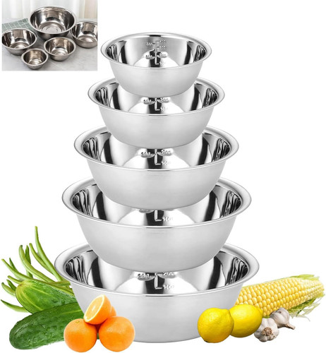Edelstahl schüssel set - edelstahl,