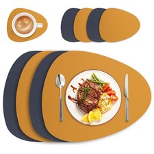 8er Set Kunstleder Tischsets