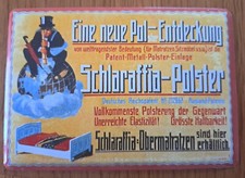 Blech Schild Karte ca 14 X 10