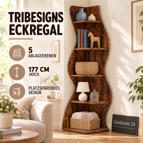Tribesigns eckregal ebenen - eckregal,