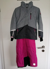 Killtec Mädchen Skianzug Skijacke Skihose Gr. 140  pink/grau