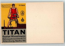 13949512 - 7400 Altenburg Werbung Titan Gustav Winselmann Fabrik Naehmaschine