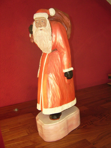 Weihnachtsmann handgeschnitzt - weihnachtsmann,,