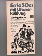 Zündapp KS 50 watercooled TT 50er Moped Oldtimer 1977 Vintage Ad Werbung Reklame