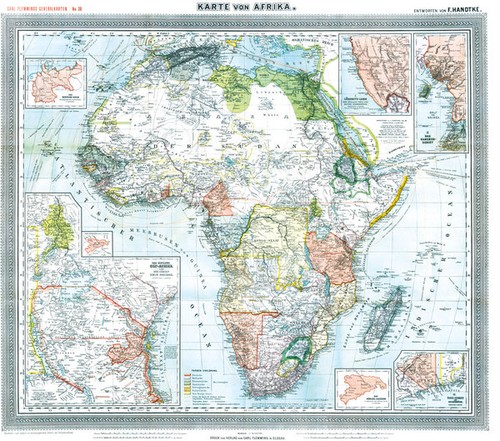 Generalkarte afrika 1890 - 1890,