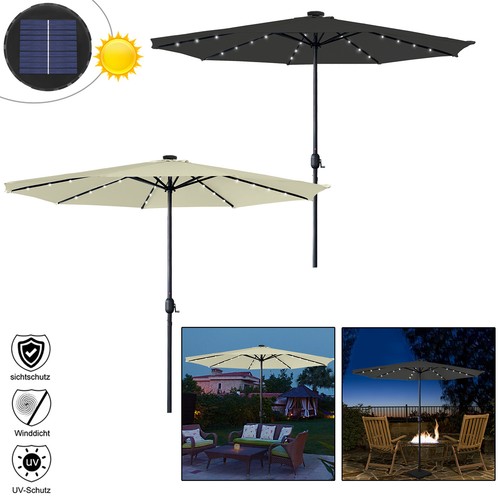 ø350cm led sonnenschirm - Ø350cm,