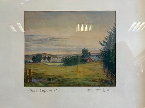 Aquarell abend bergischen - aquarell, im