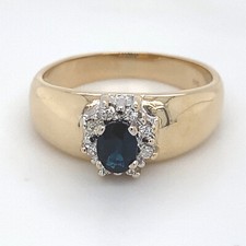 Ring 585/14K Gelb/ Weißgold