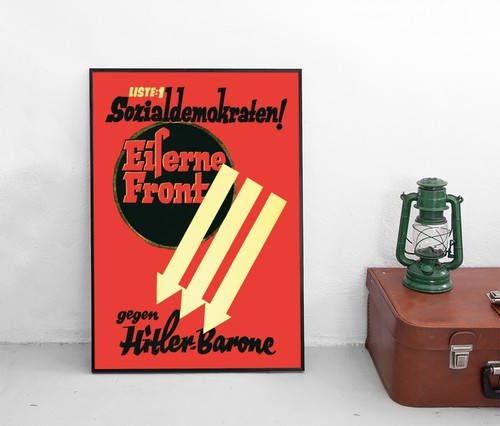 Poster spd eiserne - "eiserne, front