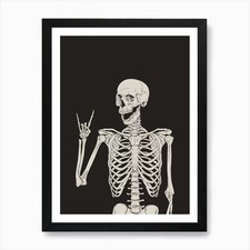 Halloween Skelett Wippe Schild