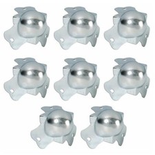 8 Adam Hall 40801 Kugelecken klein verzinkt Kugel Ecken Case Schutz-Ecken zink