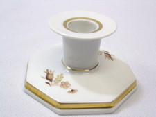 Royal Copenhagen, Denmark - 1 Kerzenhalter - 8-eckiger Fuß - handgemalt