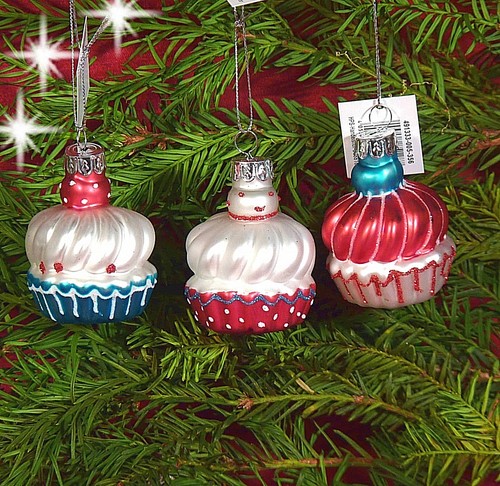 3er set christbaumschmuck glas - christbaumschmuck,